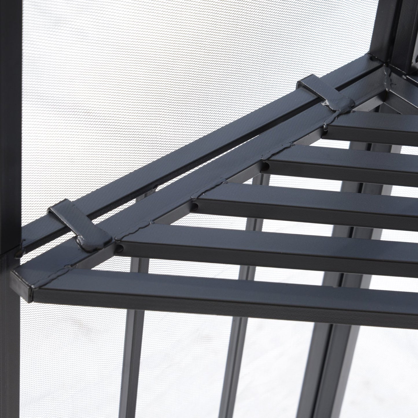 Outsunny 3x3m Garden Gazebo Tent W/Netting, 2-tier Roof