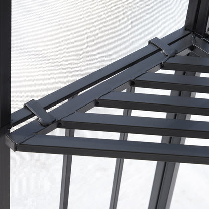 Outsunny 3x3m Garden Gazebo Tent W/Netting, 2-tier Roof