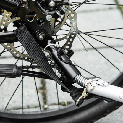 PawHut Dog Bike Trailer, Two-In-One Foldable Pet Bike Trailer w/ Safety Leash, Flag, for Small Cats, Puppies, Camping, Hiking - Red