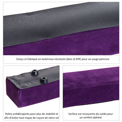 Gymnastics Balance Beam Fitness Trainer, 2.1 m-Purple