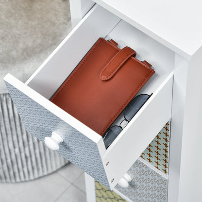 Chest of Drawers, 4 Drawer Dresser, Storage Organizer Toilet Tissue Cabinet for Bedroom, Bathroom