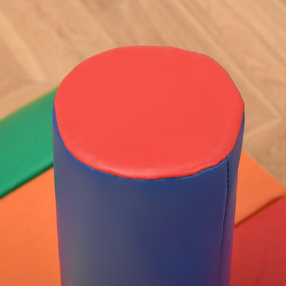 7 Piece Soft Play Blocks Kids Climb and Crawl Gym Toy Foam Building and Stacking Blocks Non-Toxic Learning Play Set Educational Software Toy