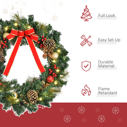 Christmas Door Wreath, 60 cm Diameter
