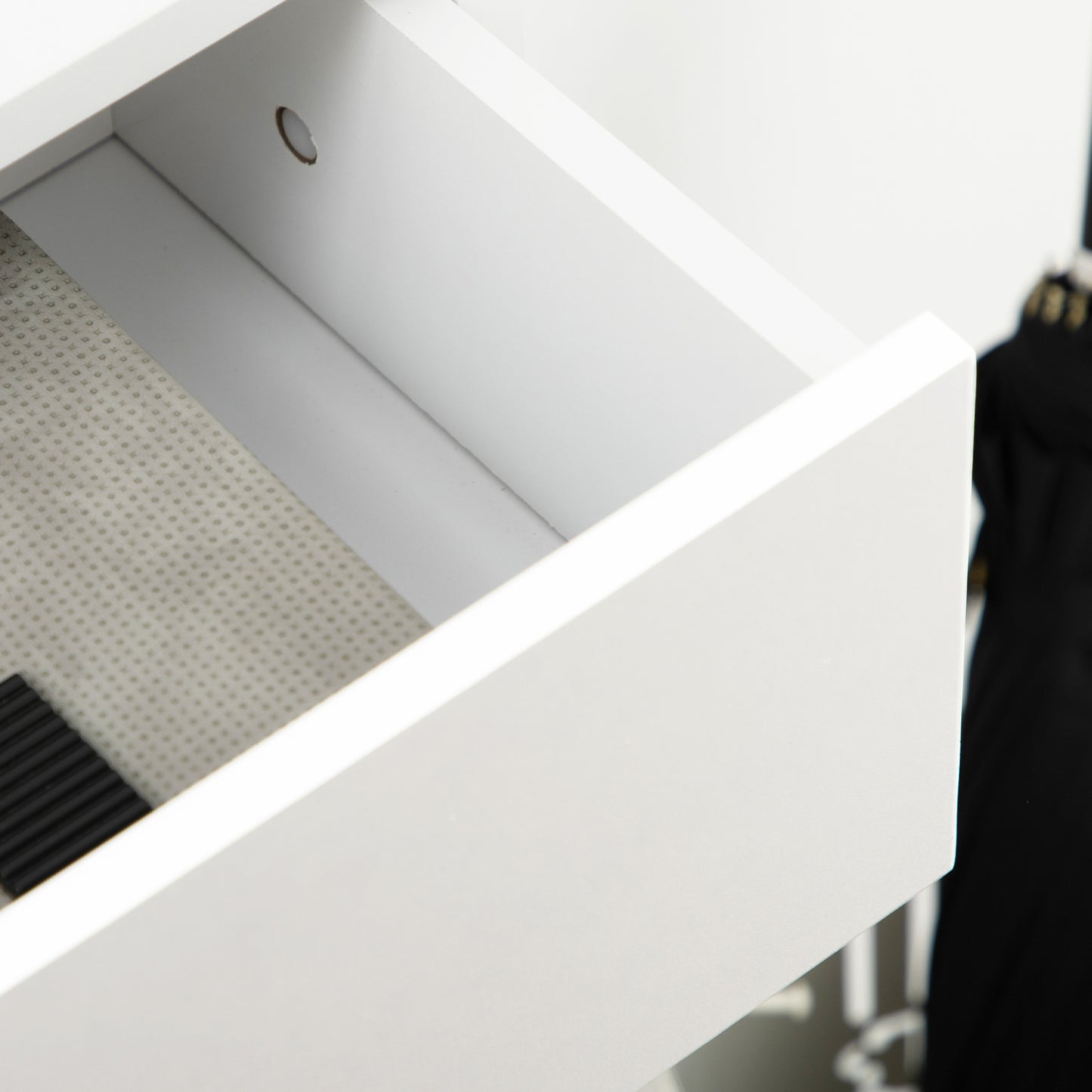 Modern Shoe Cabinet with 2 Flip Doors, Drawer and Adjustable Shelf, Hallway Shoe Cupboard Storage Organizer for 12 Pairs of Shoes, White