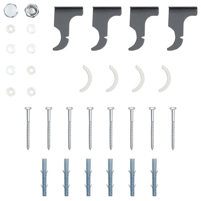 83 x 60cm Space Heater, Water-filled Heater for Home, Single-layer Horizontal Designer Radiators, Quick Warm up Living room, Study Garage Grey