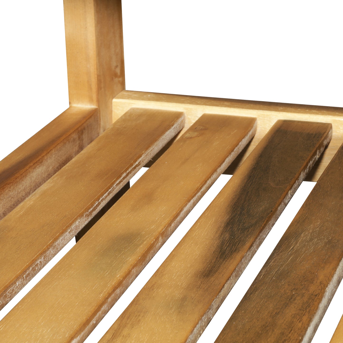 Outsunny 45 x 90cm Natural Acacia Wood Two-Tier Garden Table