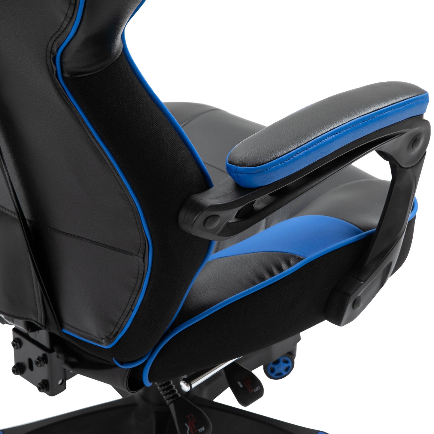 Vinsetto Ergonomic Racing Gaming Chair Office Desk Chair Adjustable Height Recliner with Wheels, Headrest, Lumbar Support, Retractable Footrest