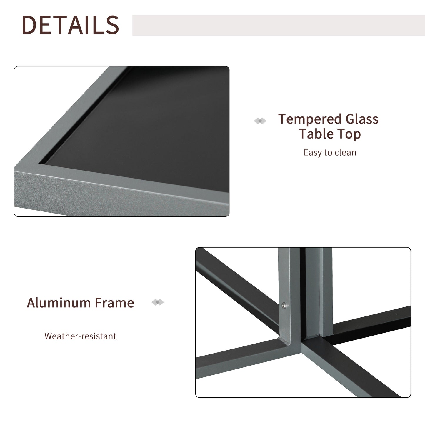Outsunny 9 Piece Patio Dining Sets 4 Chairs 4 Ottoman Cushioned Seating and Back