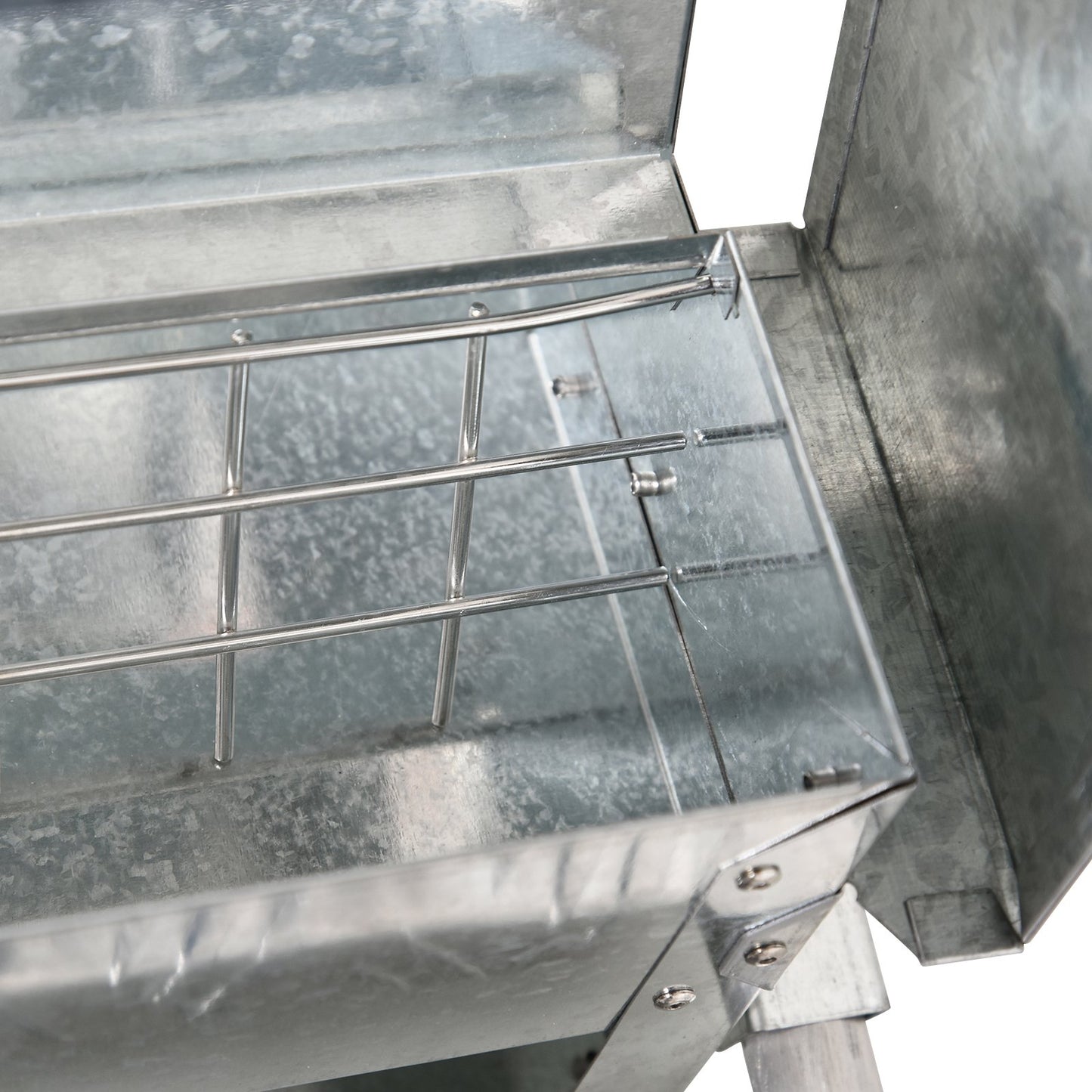 PawHut 11.5kg Capacity Automatic Chicken Poultry Feeder with a Galvanized Steel and Aluminium Build, Weatherproof Design - PawHut