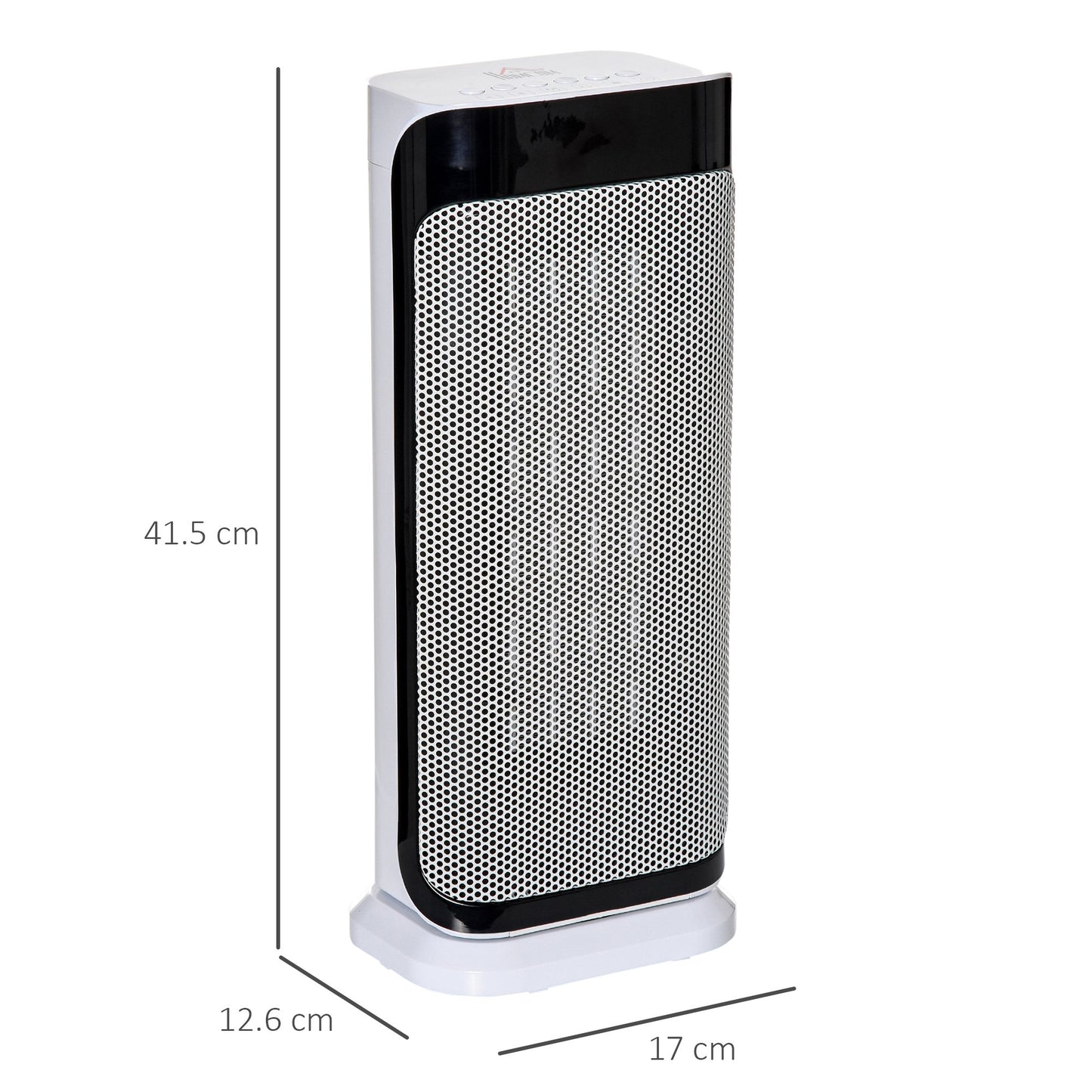 Ceramic Oscillating Portable Tower Space Heater With Three Heating Modes, Programmable Timer & Tip-over Switch Protection