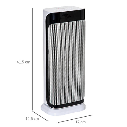Ceramic Oscillating Portable Tower Space Heater With Three Heating Modes, Programmable Timer & Tip-over Switch Protection