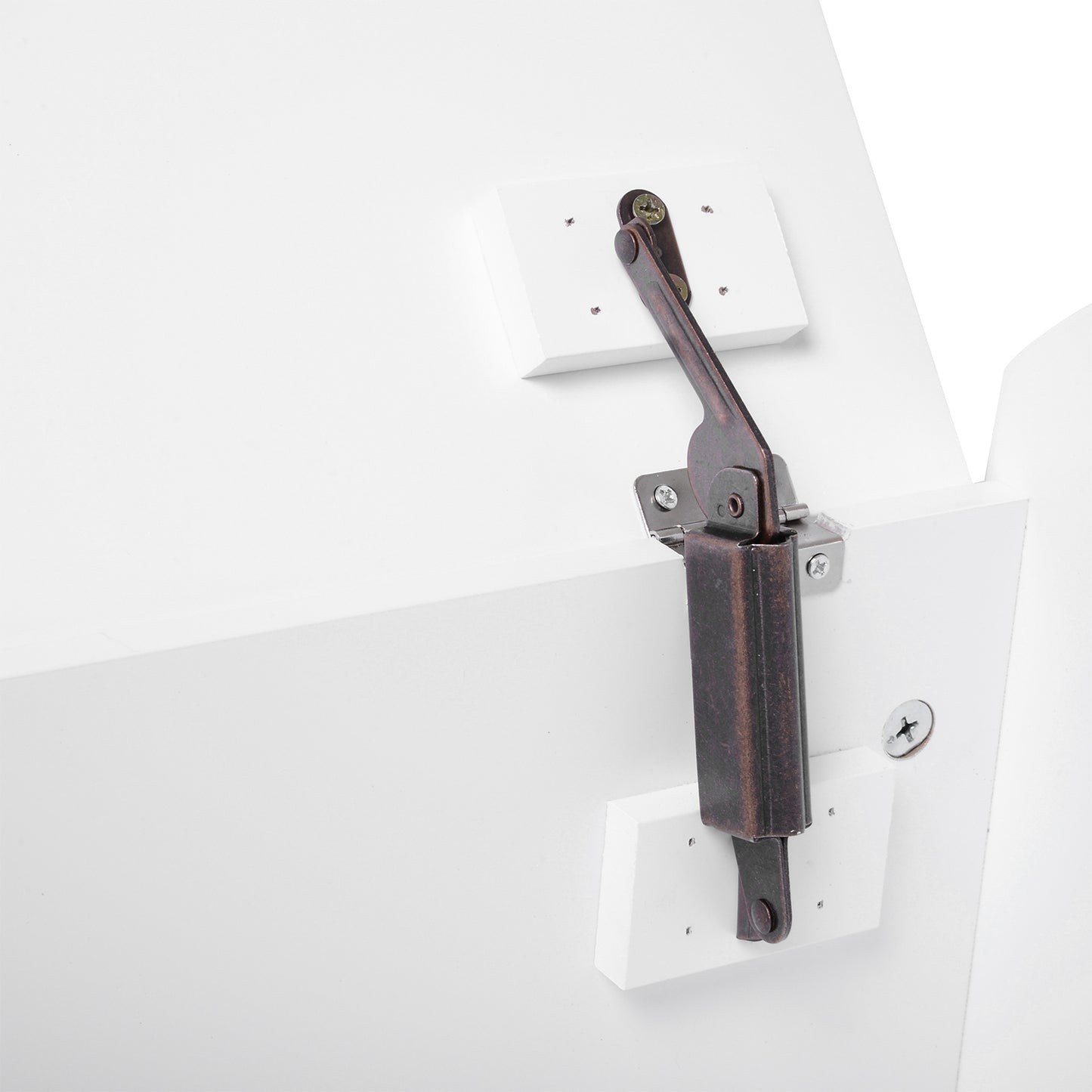 Children's Toy Storage Chest Box With Safety Hinge White