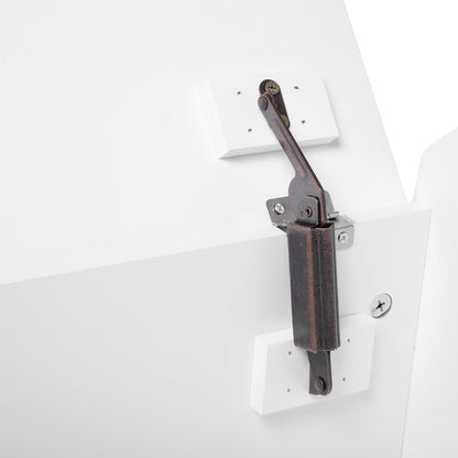 Children's Toy Storage Chest Box With Safety Hinge White