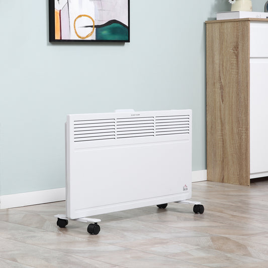 Convector Radiator Heater Freestanding or Wall-mounted Portable Electric Heating with 2 Heat Settings, Adjustable Thermostat