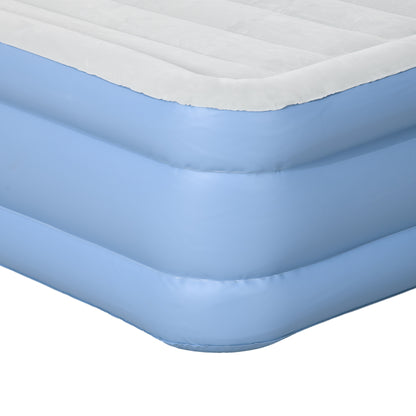 Outsunny Widened Single Inflatable Mattress, with Built-In Electric Pump