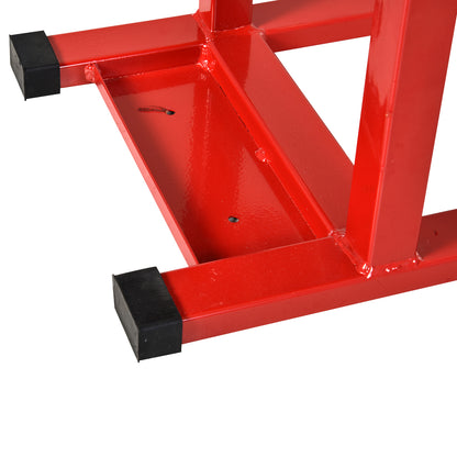 DURHAND Steel Manual Repair Motorcycle Lift Red
