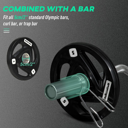 SPORTNOW Cable Machine Pulley System with 2 x 5kg Olympic Weight Plates, Lat Pull Down System with DIY Loading Weight for Home Gym Biceps Triceps Arm Shoulder Back Training