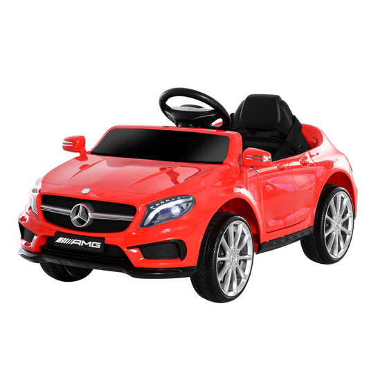 6V Kids Ride On Car Mercedes Benz GLA Licensed Toy toddler with Music Remote Control Rechargeable Headlight Two Speed Red