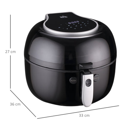 7L Digital Air Fryer Oven with Air Fry, Roast, Broil, Bake, Dehydrate, 7 Presets, Rapid Air Circulation, 60-Minute Timer and Non-stick Basket