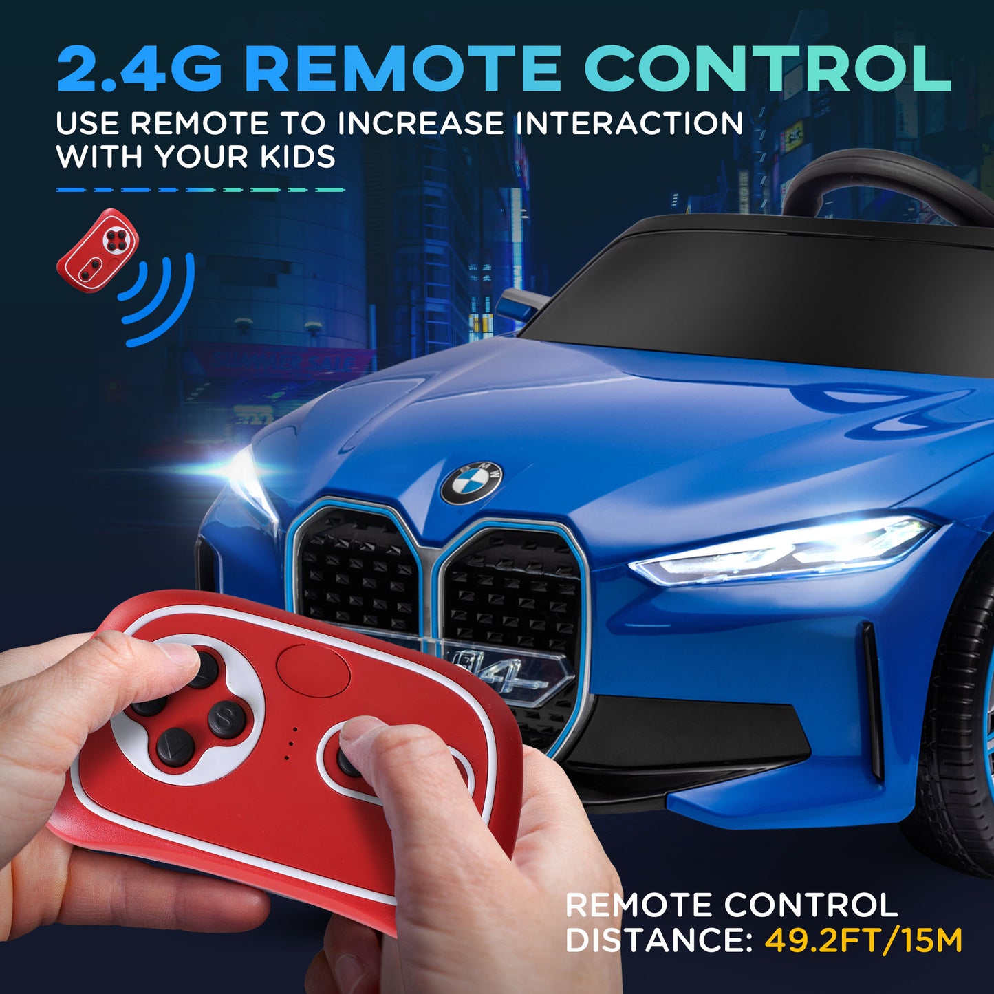 BMW i4 Official Licensed 12V Kids Electric Ride-On Car