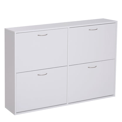 Shoe Cabinet Storage Organiser Holder Store 120Lx24Wx81H cm, Particle Board - White