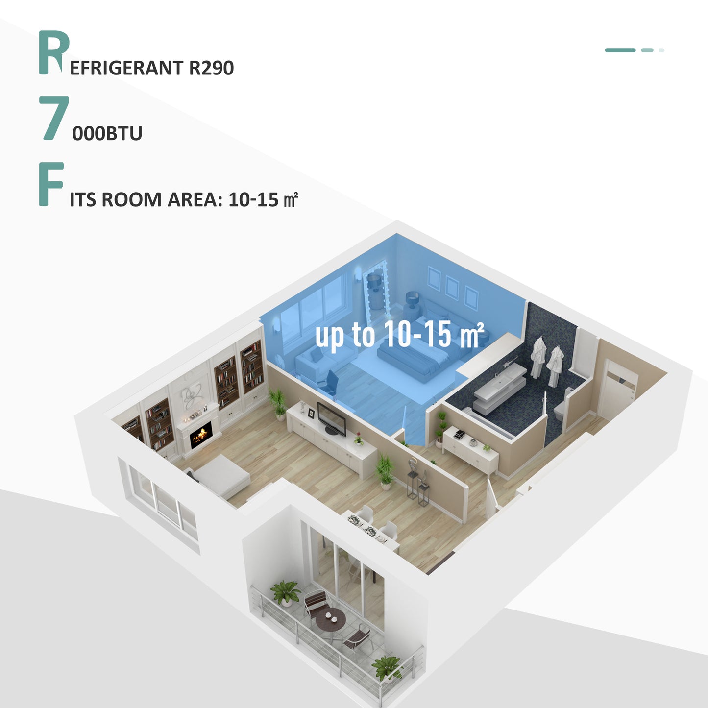 7000 BTU 4-In-1 Compact Portable Mobile Air Conditioner Unit Cooling Dehumidifying Ventilating w/ Fan Remote LED 24 Hr Timer Auto Shut Down