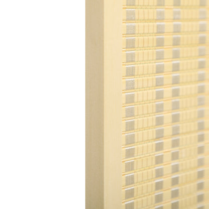 4 Panel Folding Room Divider Screen, Wall Panel Privacy Furniture, Freestanding Paravent Partition Separator for Bedroom, 180 x 180cm, Natural