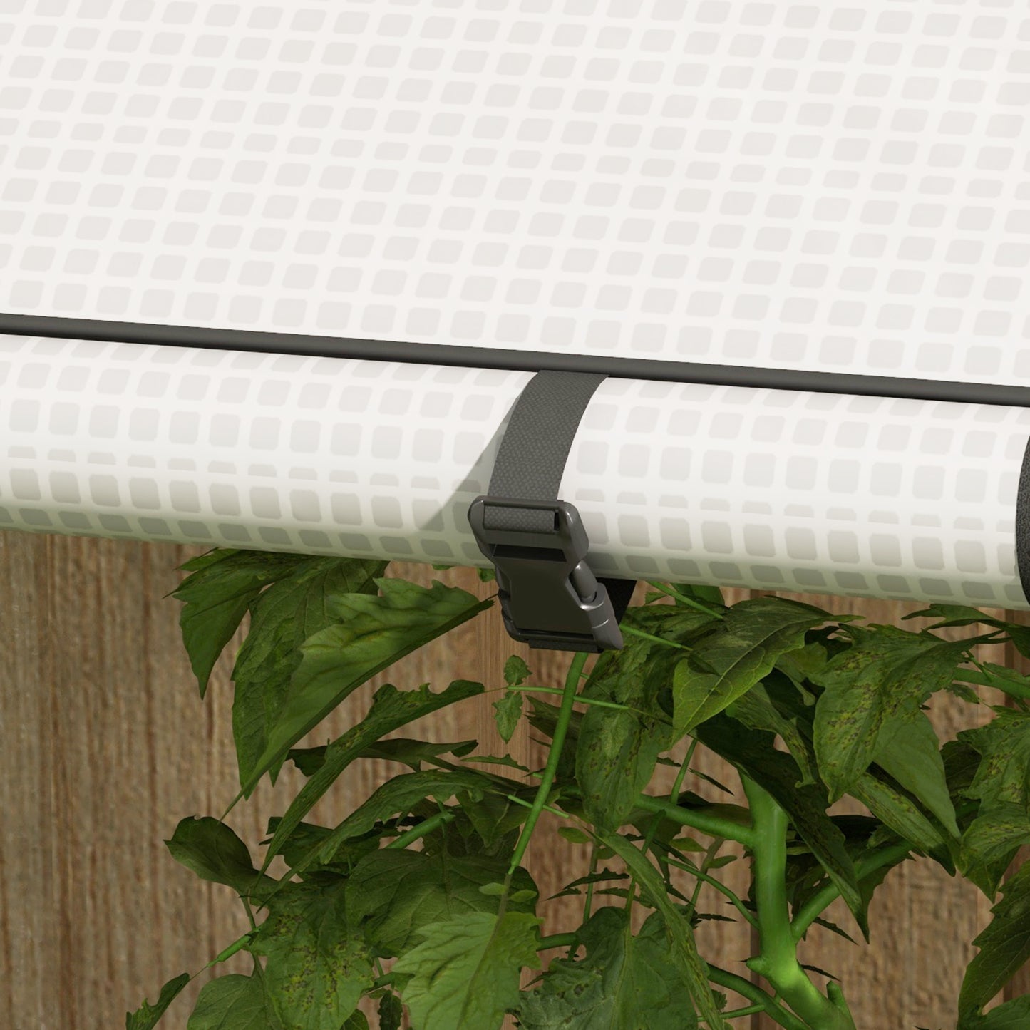 Mini Greenhouse W/ 4 Wire Shelves Portable Garden Grow House Tomato Greenhouse For Plants With Roll Up Door And Vents, 100 x 80 x 150cm, White