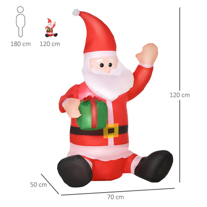 Christmas Inflatable Santa Claus Outdoor Home Seasonal Holiday Decoration With LED Light