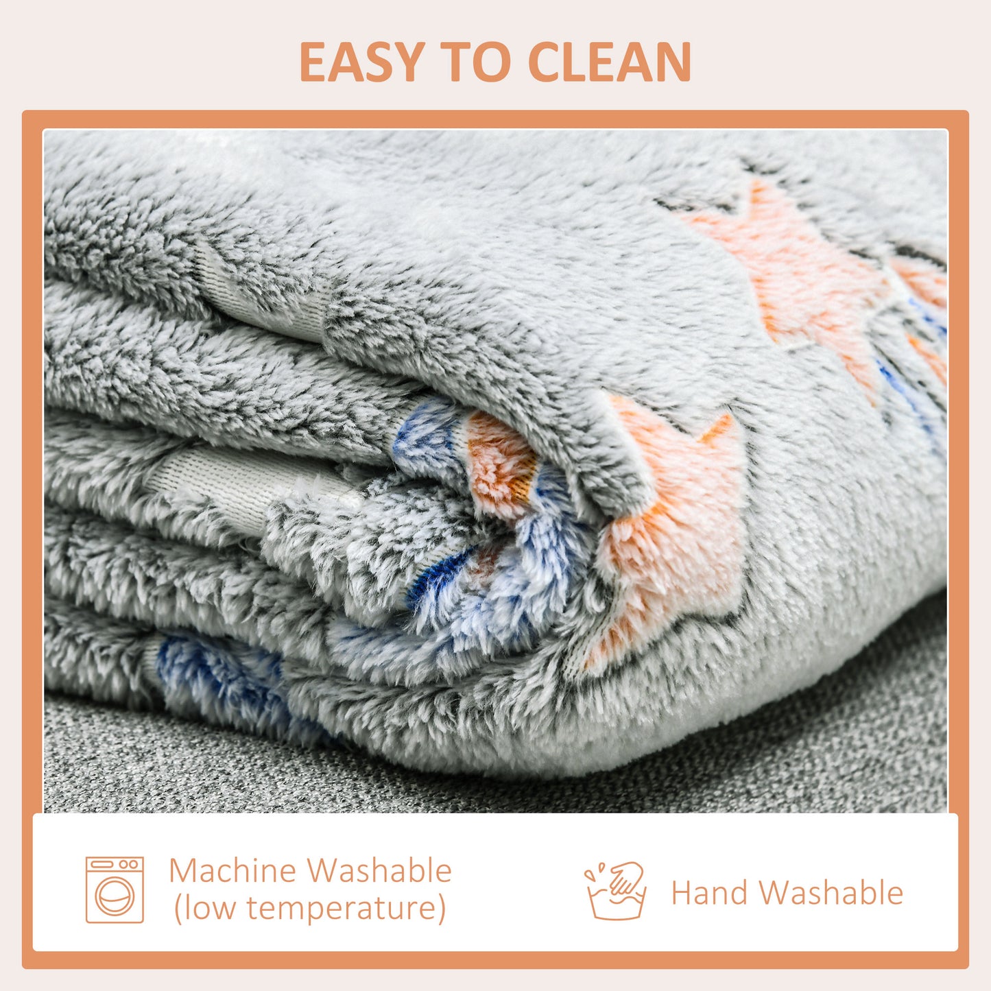 Glow in The Dark Flannel Fleece Throw Blanket, Fluffy Warm Throw Blanket, Kids Galaxy Stars Luminous Blanket, 203x153cm, Grey