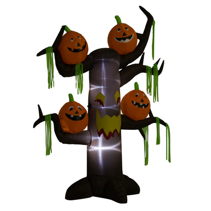 Halloween Inflatable Decoration Ghost Tree, 2.4m, 6 LED lights
