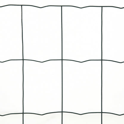PawHut 61cm x 1000cm Chicken Wire Mesh, Foldable PVC Coated Welded Garden Fence, Roll Poultry Netting, for Rabbit, Green