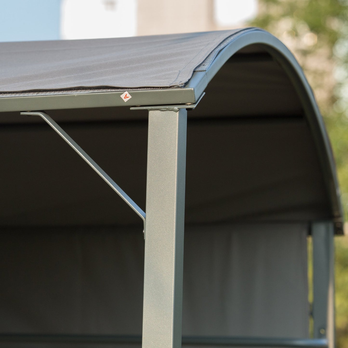 Outsunny Metal Frame Outdoor BBQ Awning Canopy Grey