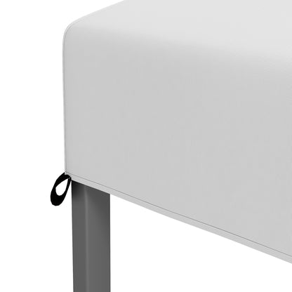 Outsunny 3 x 3(m) Pop Up Gazebo 1 Person Easy Up Marquee Party Tent 1 Button Push Adjustable Straight Legs Instant Shelter - White