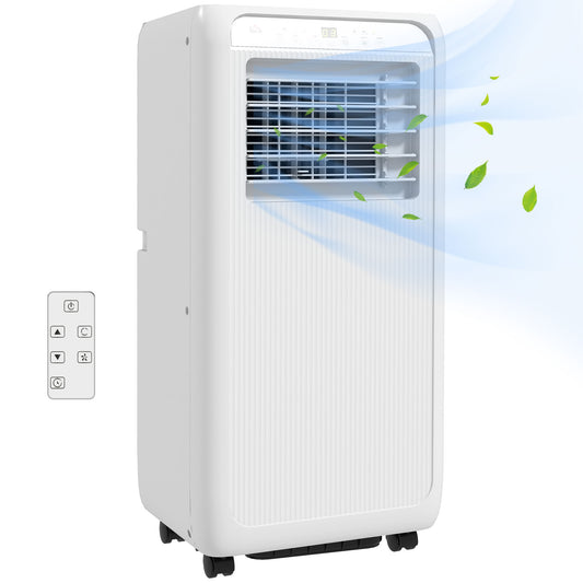 7,000 BTU Mobile Air Conditioner for Room up to 15m², with Dehumidifier, 24H Timer, Wheels, Window Mount Kit