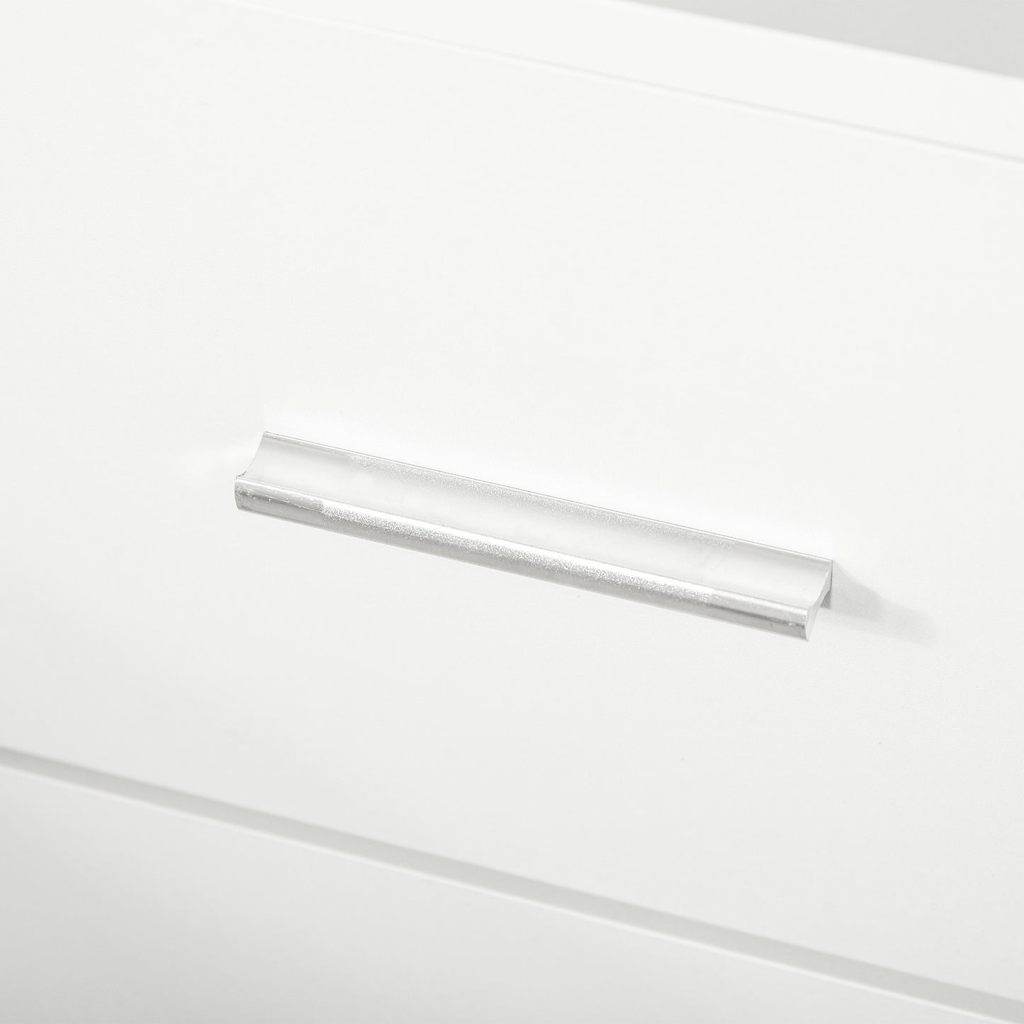 HOMCOM Bedside Table with 2 Drawers, Modern Nightstand, Cabinet Drawers Side Storage Unit for Bedroom, Living Room