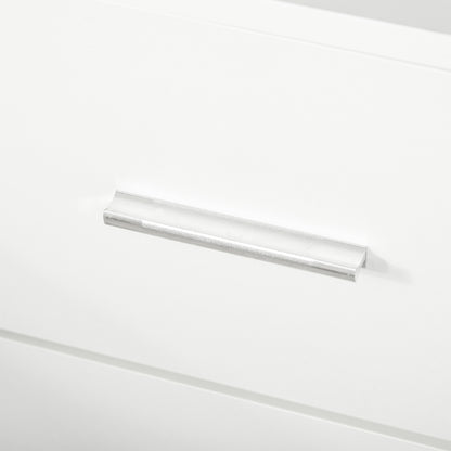 HOMCOM Bedside Table with 2 Drawers, Modern Nightstand, Cabinet Drawers Side Storage Unit for Bedroom, Living Room