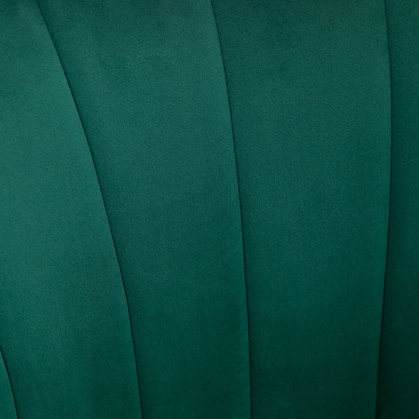 Retro Style Velvet-Feel Shell Luxe Accent Chair, Glam Vanity Chair Makeup Seat, Home Bedroom Lounge with Metal Legs Comfort Padding, Green