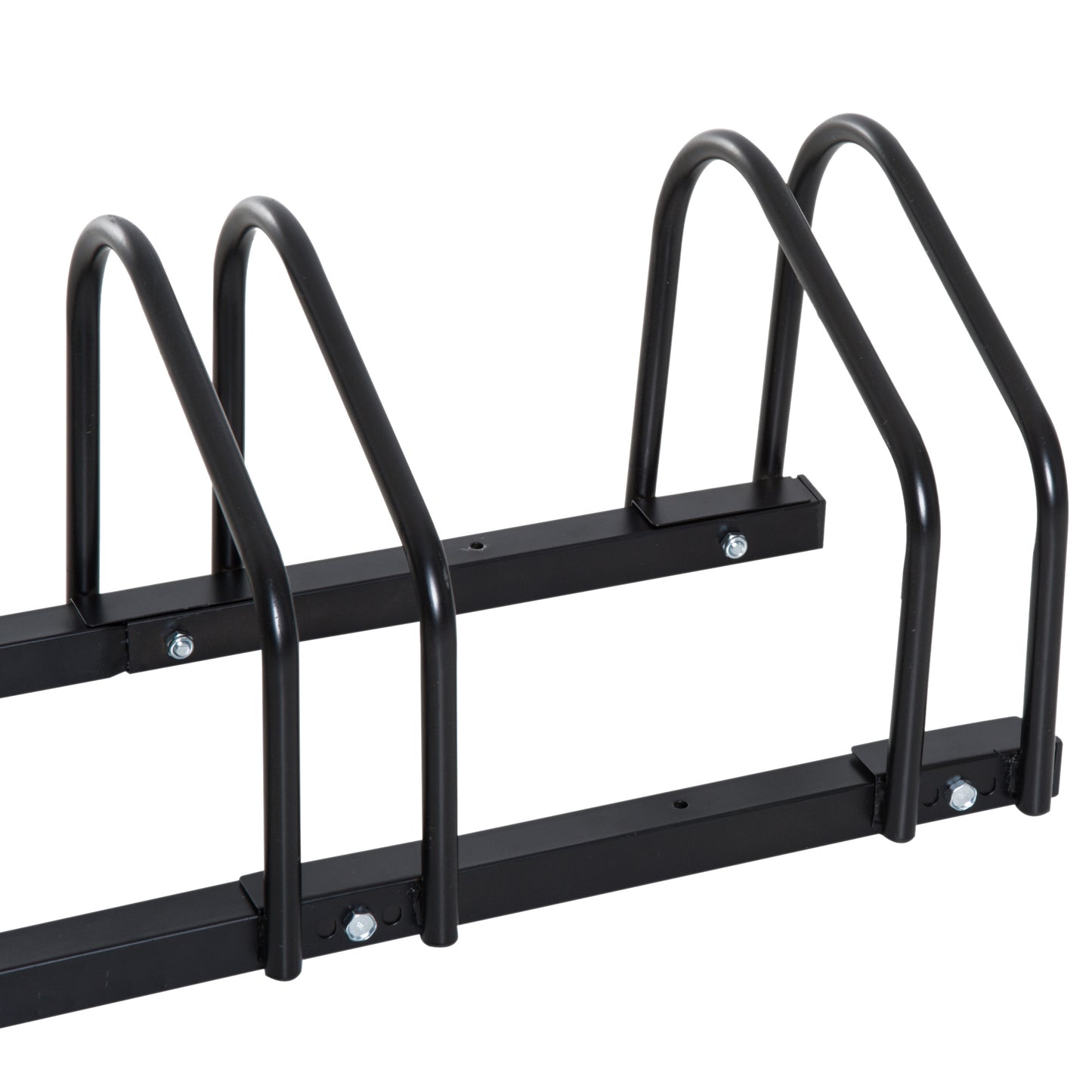 Bike Parking Rack, 130Lx33Wx27H cm, Steel-Black