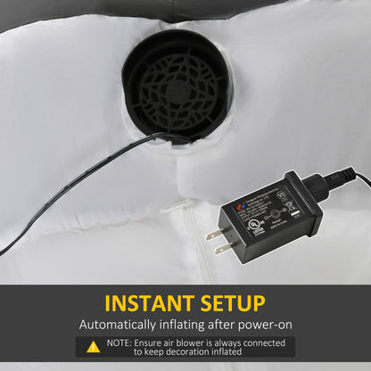 3m Halloween Inflatable Skeleton Ghost Decoration, LED Lighted for Home Indoor Outdoor