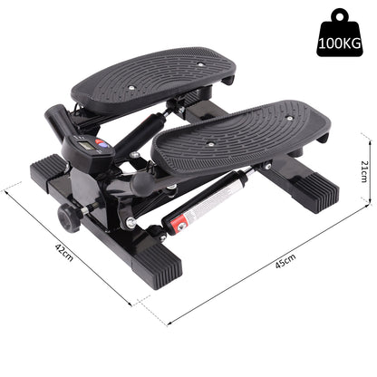 Mini Stepper Exercise Stepper Machine Legs Arms Thigh Toner Toning Machine Workout Training Fitness Stair Steps New Black