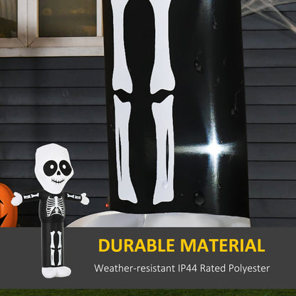3m Halloween Inflatable Skeleton Ghost Decoration, LED Lighted for Home Indoor Outdoor