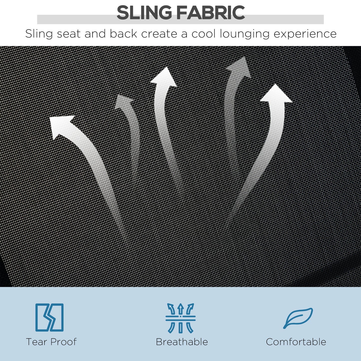 Outsunny 3 Seater Patio Swing Chair Garden Hammock Bench Rock Shelter Shade Metal Black