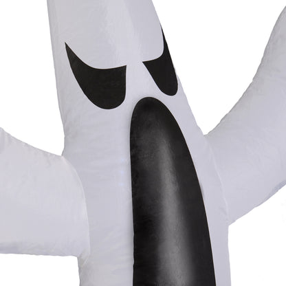Scary Ghost Inflatable Halloween Scary Ghost Outdoor Decoration with LED Lights 1.2M