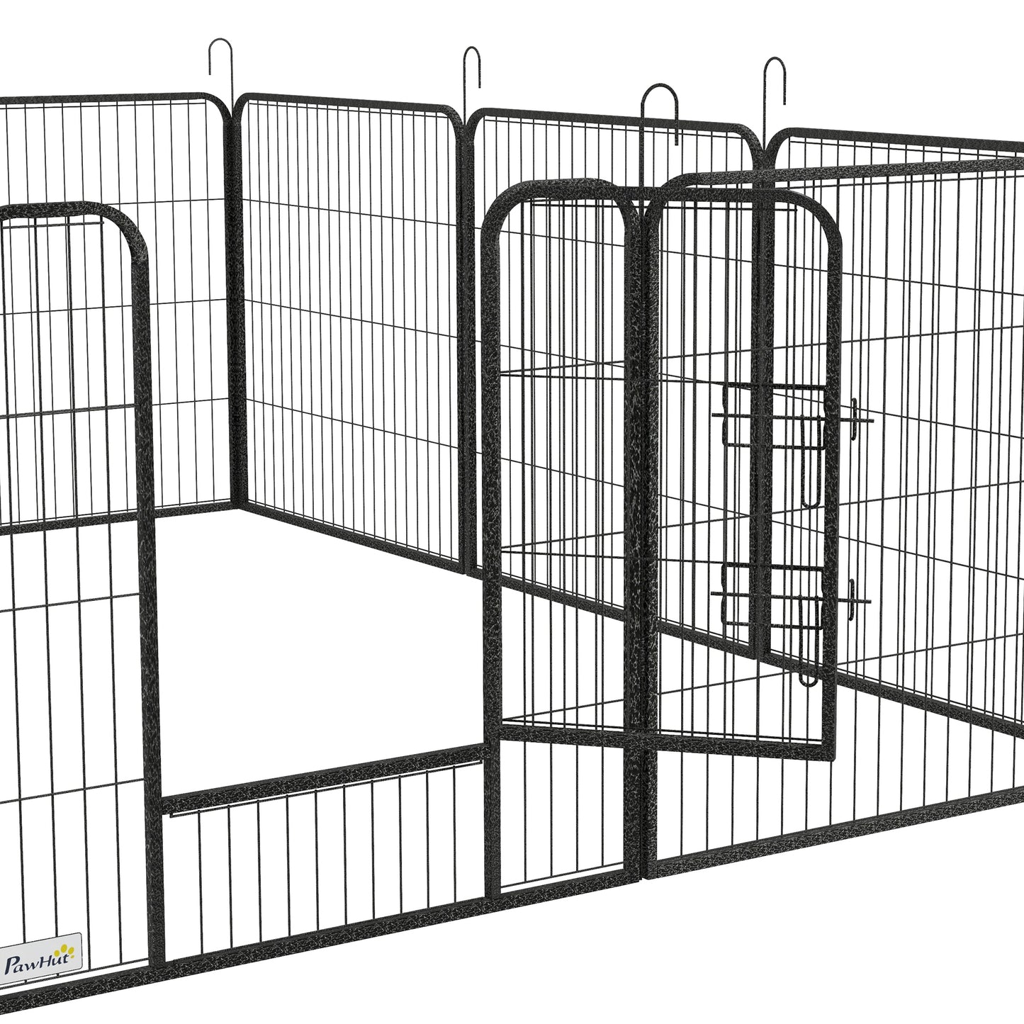 PawHut Heavy Duty Puppy Play Pen, 12 Panels Pet Exercise Pet, Pet Playpen for Small and Medium Dogs