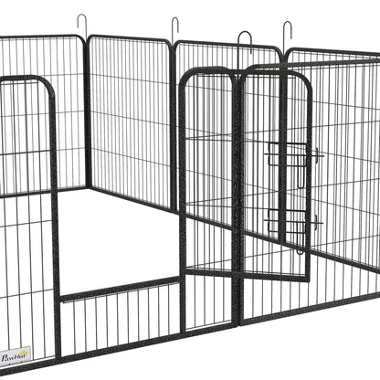 PawHut Heavy Duty Puppy Play Pen, 12 Panels Pet Exercise Pet, Pet Playpen for Small and Medium Dogs