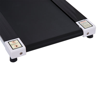 Steel Folding Motorized Home Treadmill With LCD Monitor White