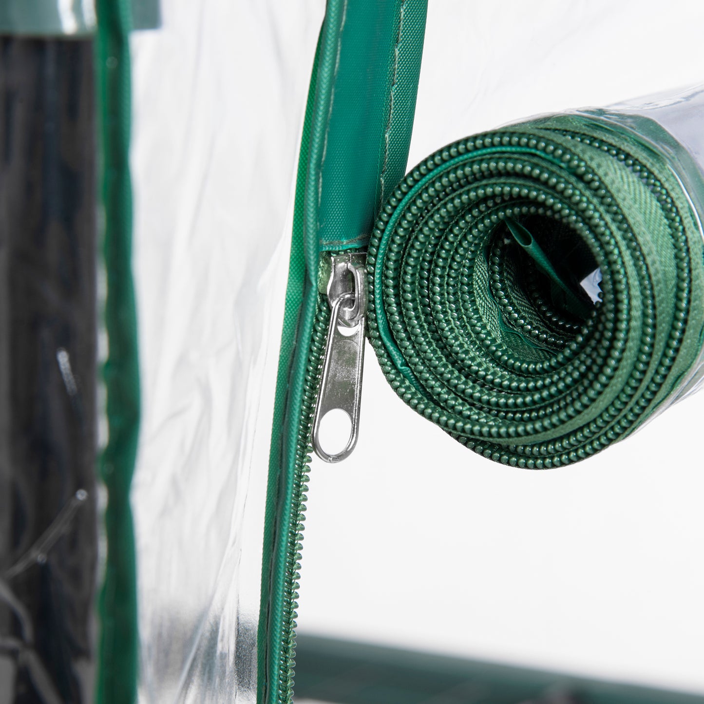 Outsunny 5 Tier Greenhouse Outdoor Flower Stand PVC Cover Portable Shed Metal Frame Transparent 69 x 49 x 193cm