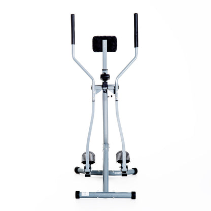 Cross Trainer Elliptical Machine Air Walker with LCD for Home Gym, Silver and Black