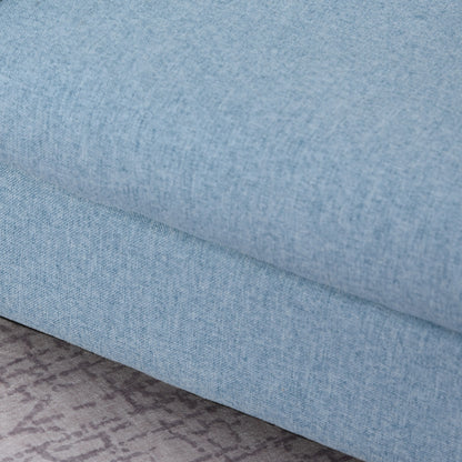 Kids Sofa Mini Sofa Armchair Wood Frame Anti-Slip Legs High Back Bedroom Playroom Furniture for 3-6 Ages, Blue